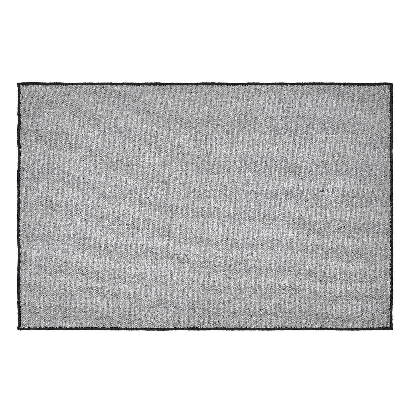 Annie Buffalo Check Black Polyester Rug Rect 24x36