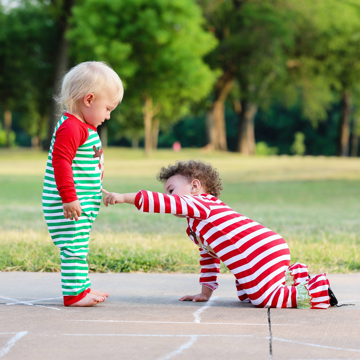 Baby Toddler Boys Rudolph Reindeer Christmas Romper Unisex