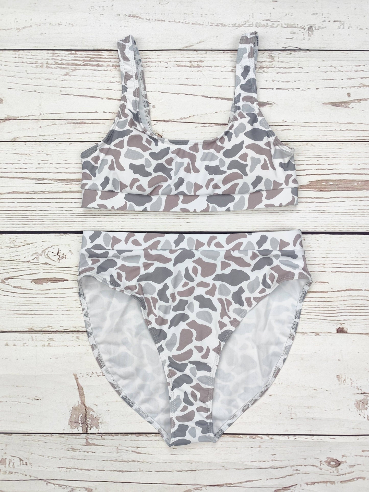 Women Two Piece Camouflage Swimwear