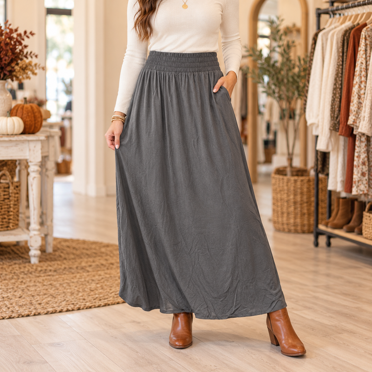 Plus Zenana Skirt