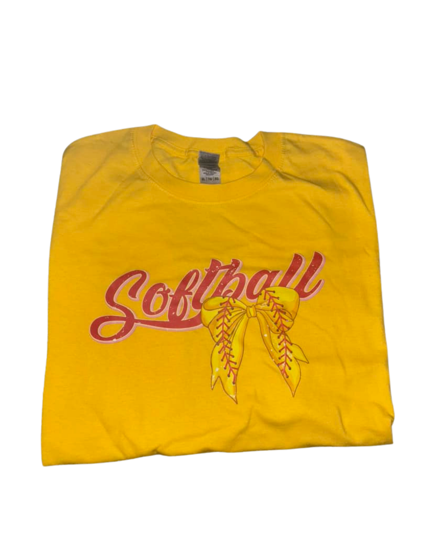 Softball Short Sleeve Tshirt with Bow
