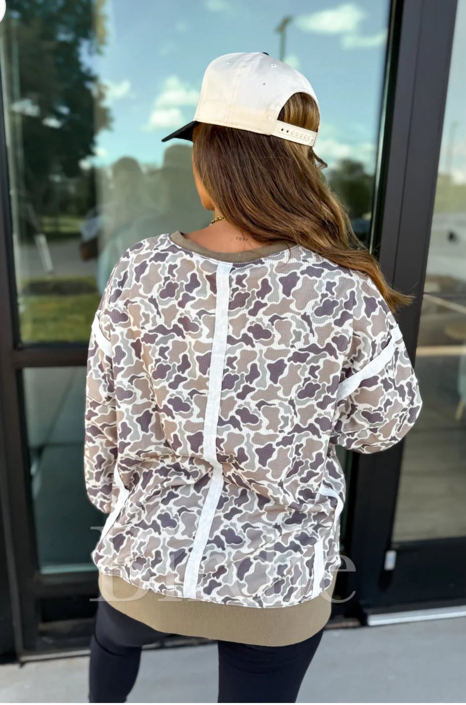 BIRDIE PREORDER 2ND CUT Double Front Slit Pullover in Duck Camo