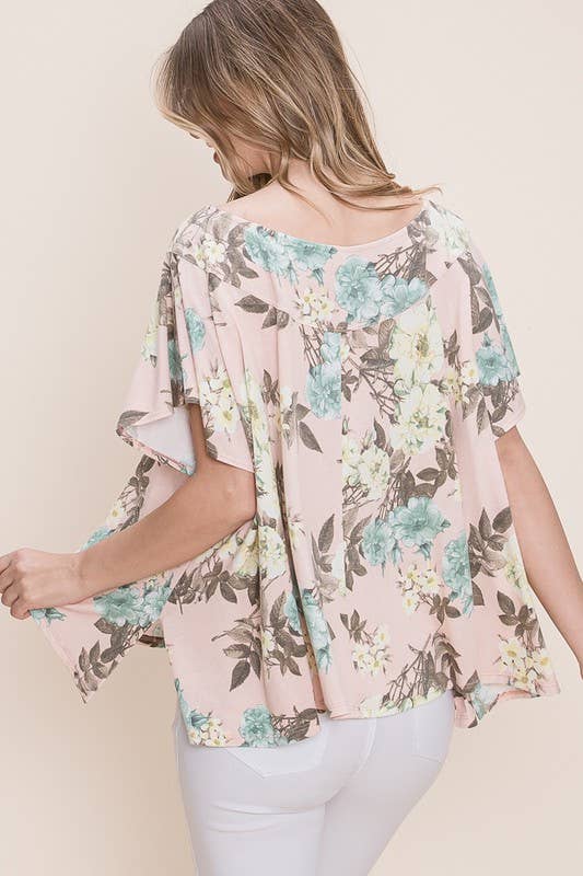 Spring Floral Swing Top