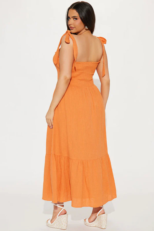 Something in the Orange Midi Dress