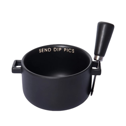 Send Dip Pics Cer Bowl w/ Spreader