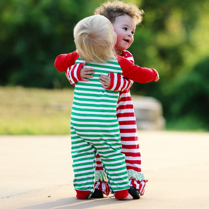 Baby Toddler Boys Rudolph Reindeer Christmas Romper Unisex