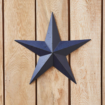 Metal Star Speckled Navy Distressed 12x12