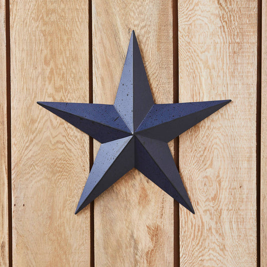Metal Star Speckled Navy Distressed 12x12