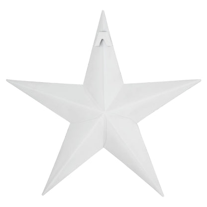 Metal Star Speckled White Distressed 12x12