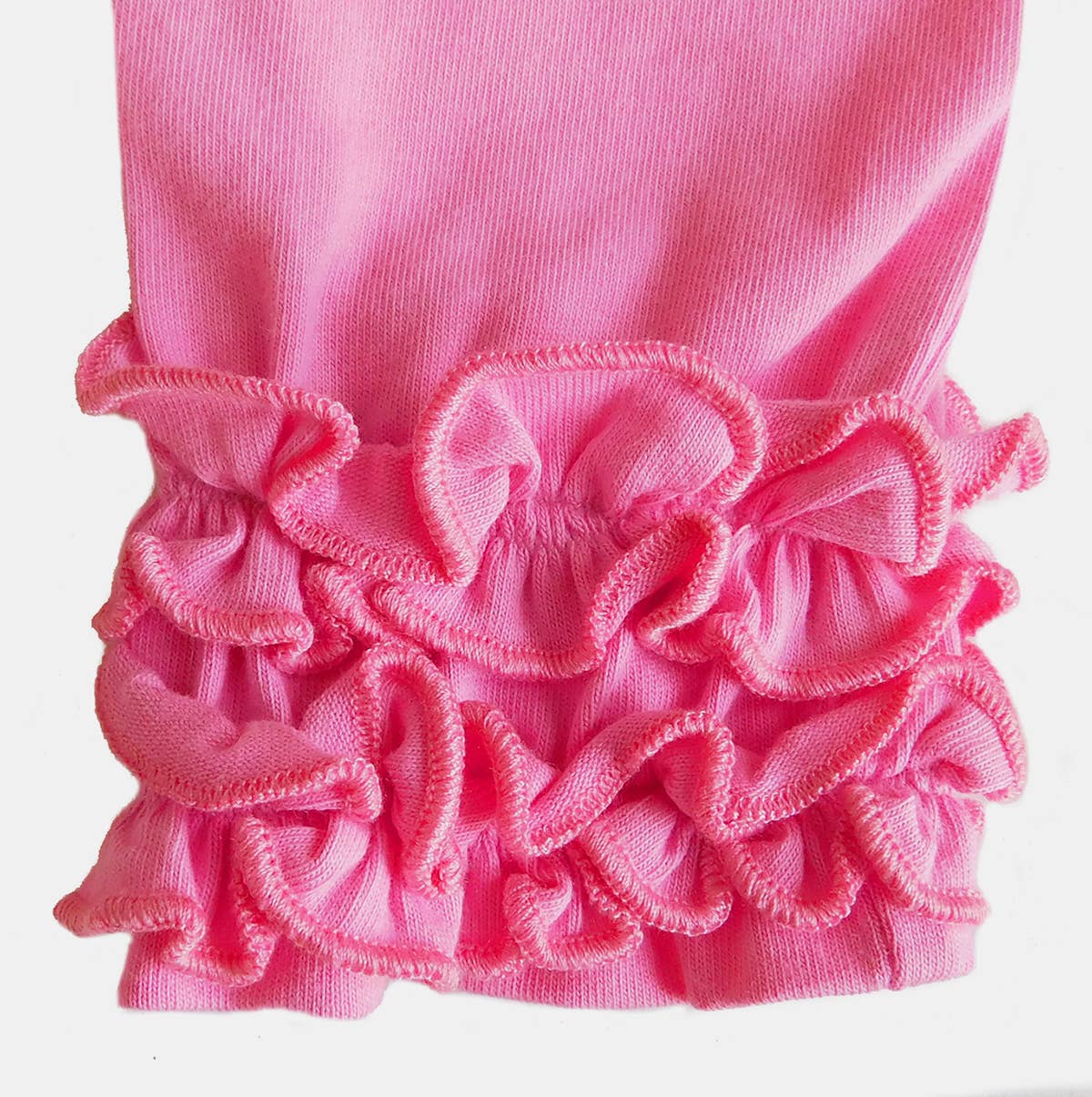 Girls Soft Pink Ruffled Butt Leggings Kids Toddler Clothes