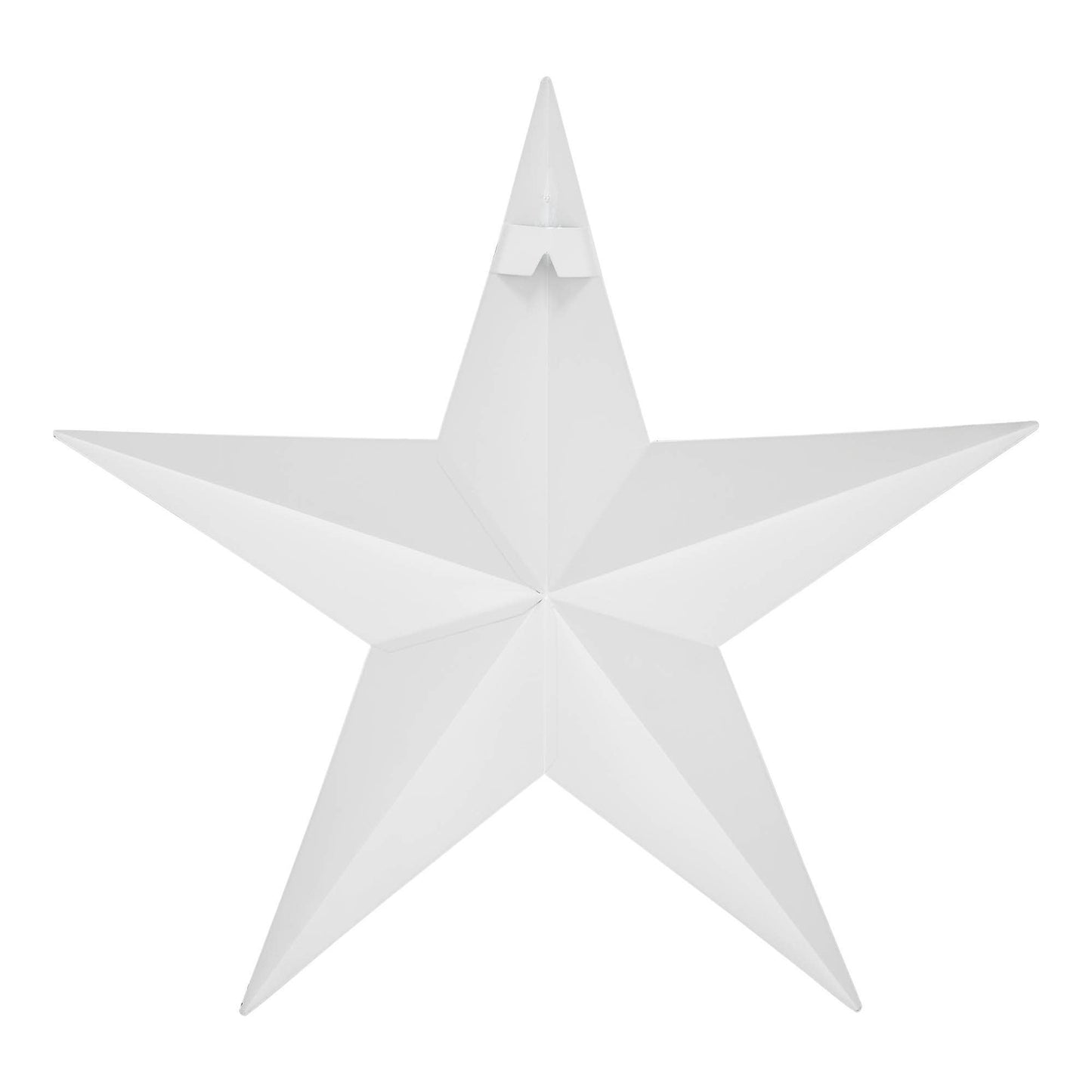 Metal Star Speckled White Distressed 18x18