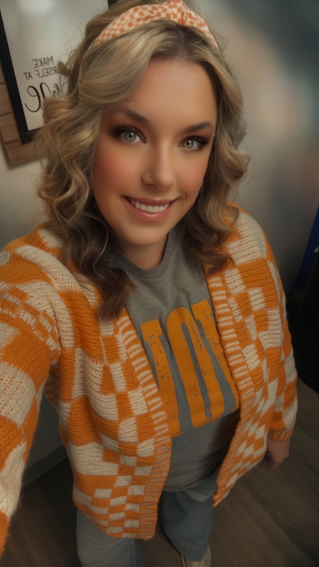 Checkered Crazy Cardigan