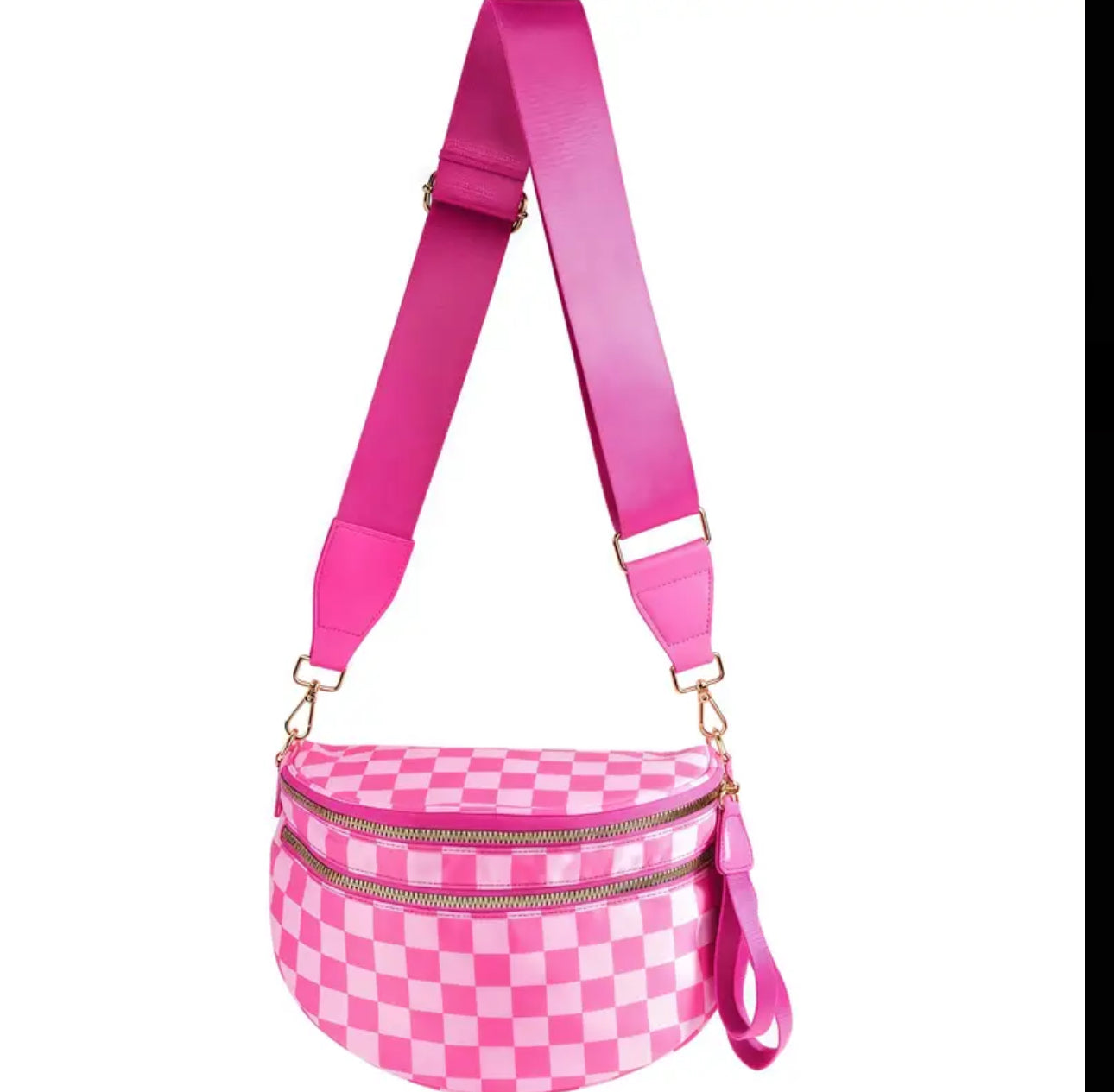 Viral Checkered Bum Bag