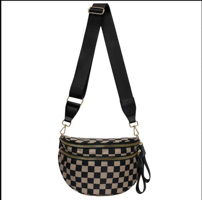 Viral Checkered Bum Bag