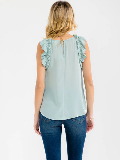 I see you Ruffle Blouse