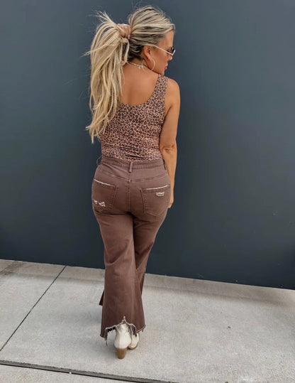 Brown Urban distressed jeans