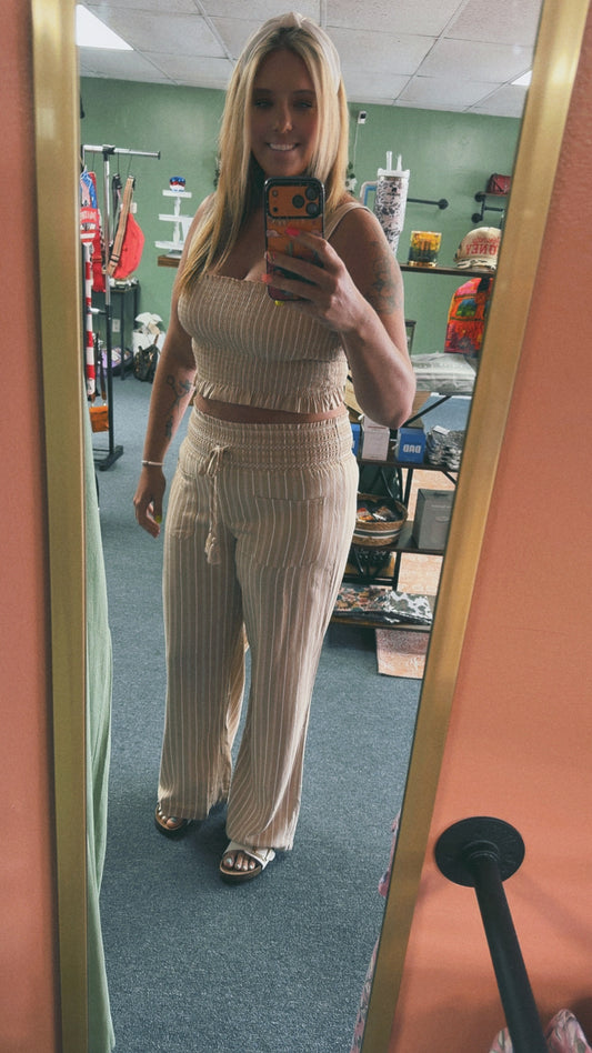 Addison Linen Pants Set