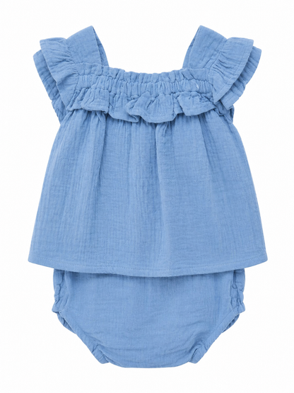Grace & Giggles Muslin 2-piece Outfit