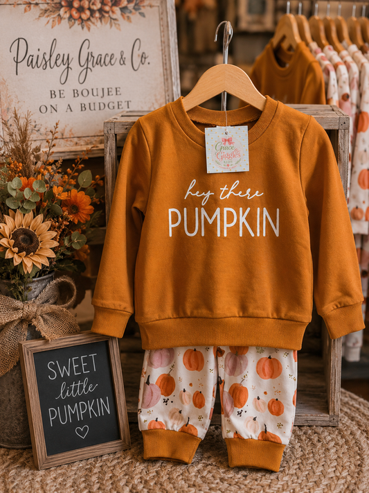 Hey There Pumpkin 2 piece Outfit