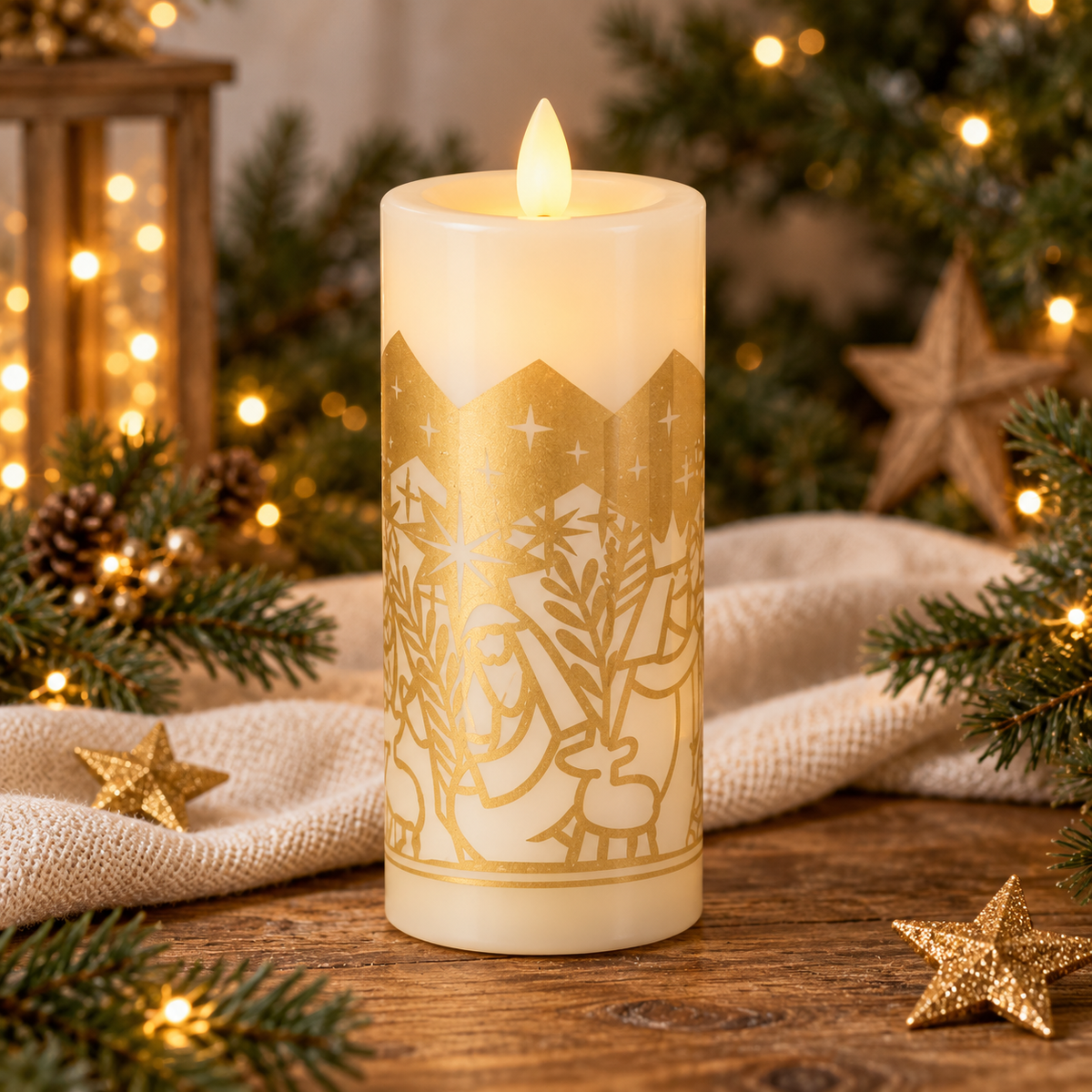 Nativity Flicker Lamp