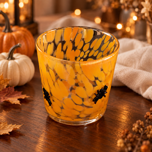 Pumpkin Swirl Glass