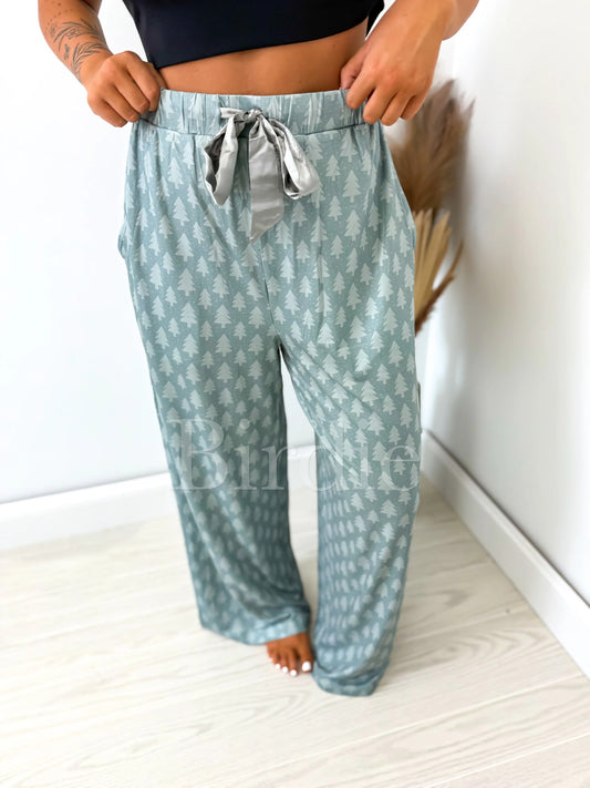 Sleepy Pajama Pants with Satin Bow