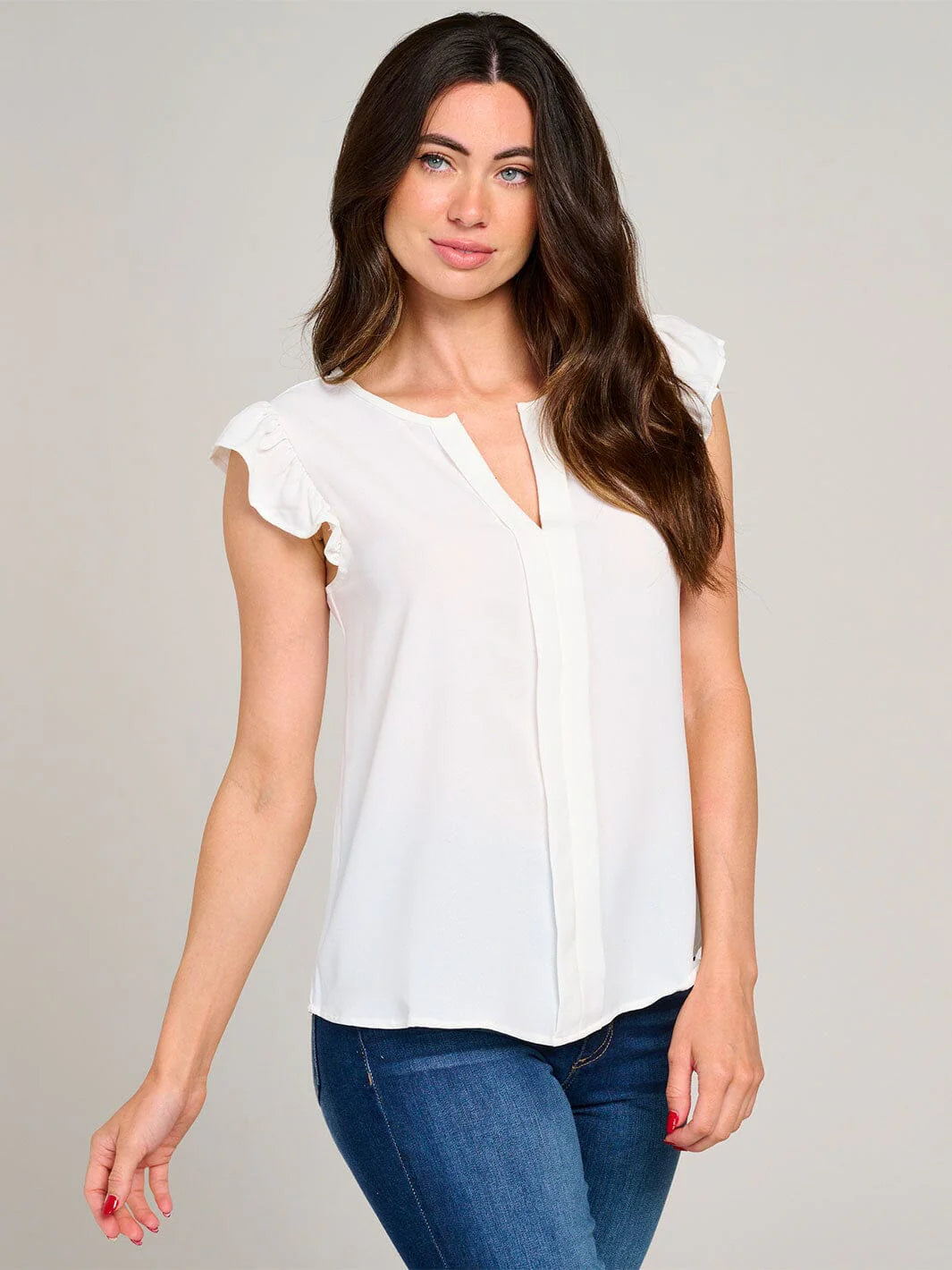 On the go V neck Blouse