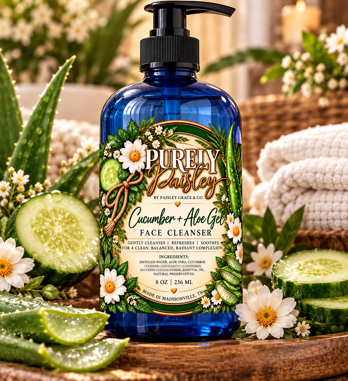Purely Paisley Face Cleanser