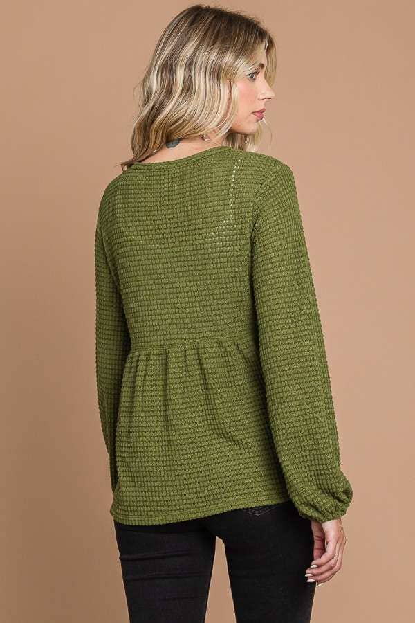 Plus SIze BUTTON DOWN RUCHING DETAIL TOP