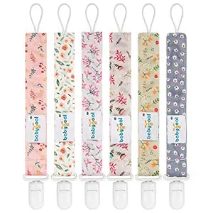 Grace & Giggles Girls Pacifier Clips