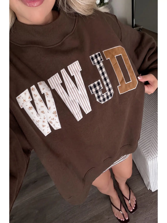 WWJD Mockneck Sweatshirt
