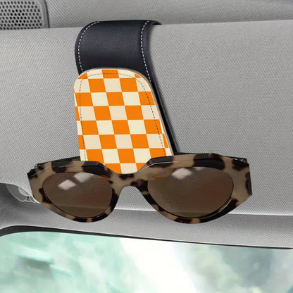 Tennessee Checkered Car Visor Clip