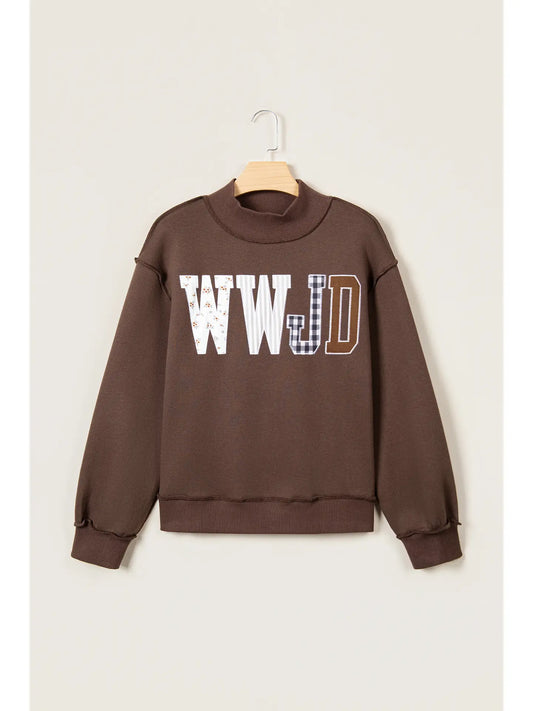 WWJD Mockneck Sweatshirt