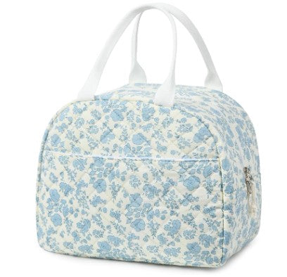 Quilted Insulated Lunch Bag Tote