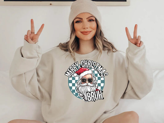 Merry Christmas BRUH-Comfort Color Tee