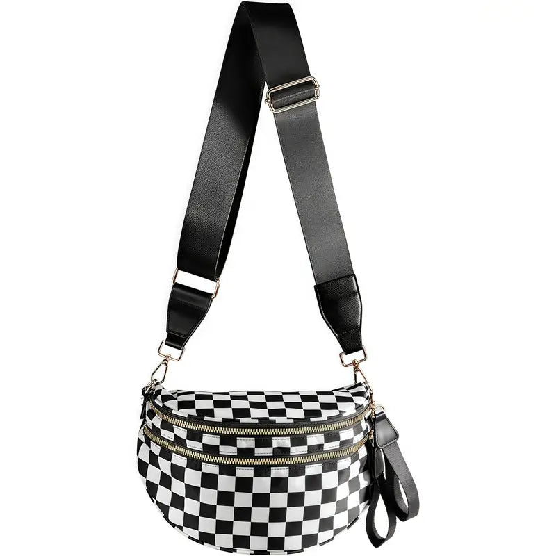 Viral Checkered Bum Bag