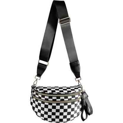 Viral Checkered Bum Bag