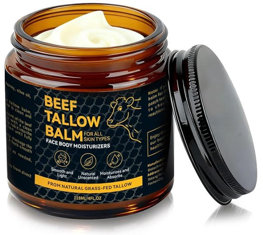 Beef Tallow for Skin, Natural Tallow Balm