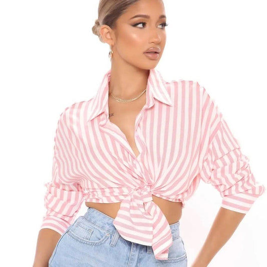 Striped out Long Sleeve Blouse