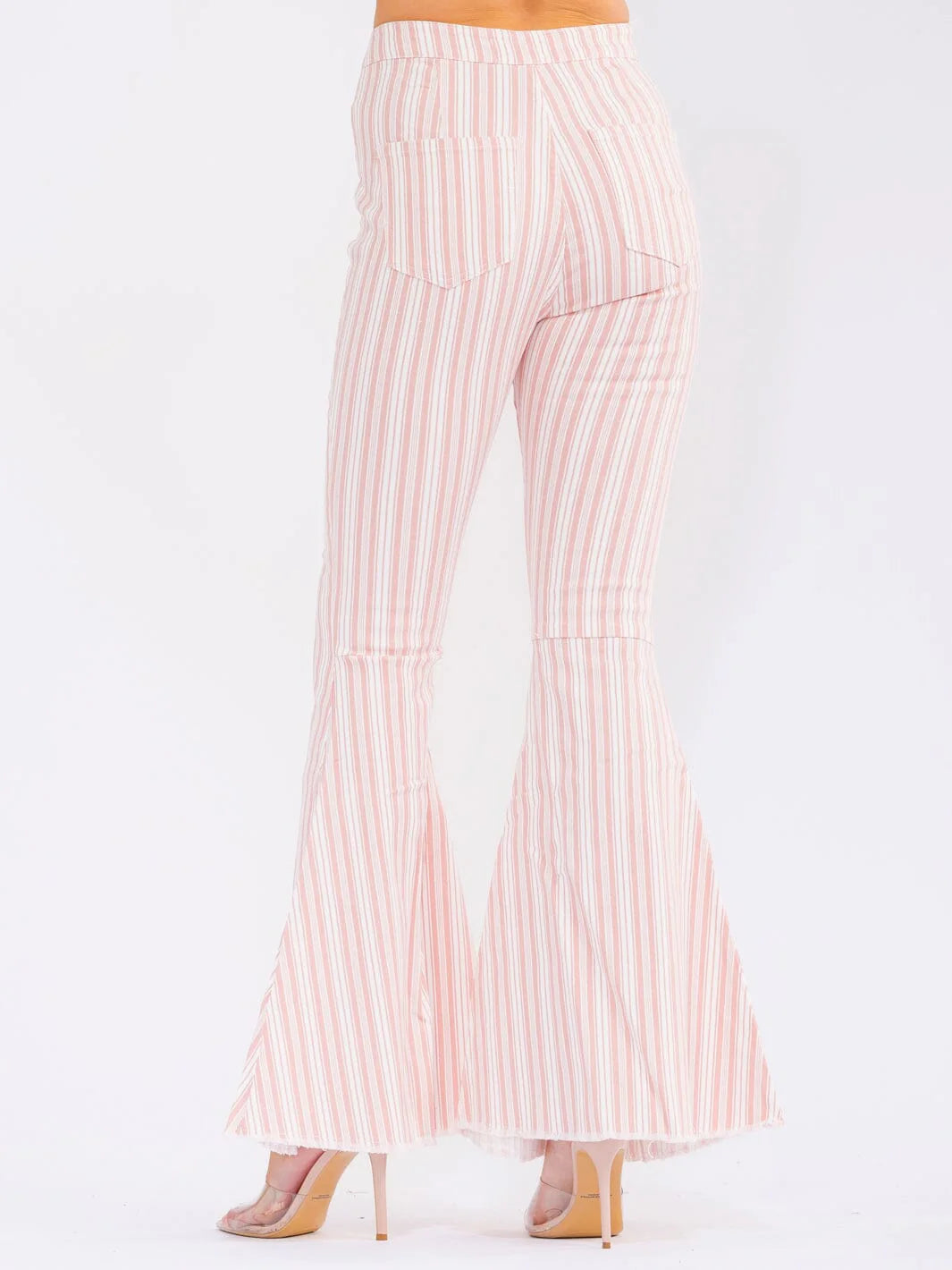 Striped Bell Denim Pants
