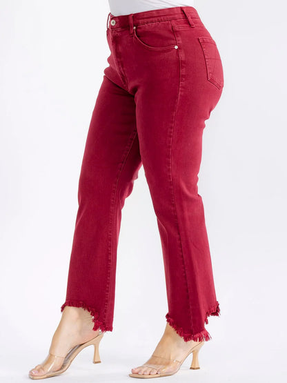 PLUS SIZE DENIM PANTS