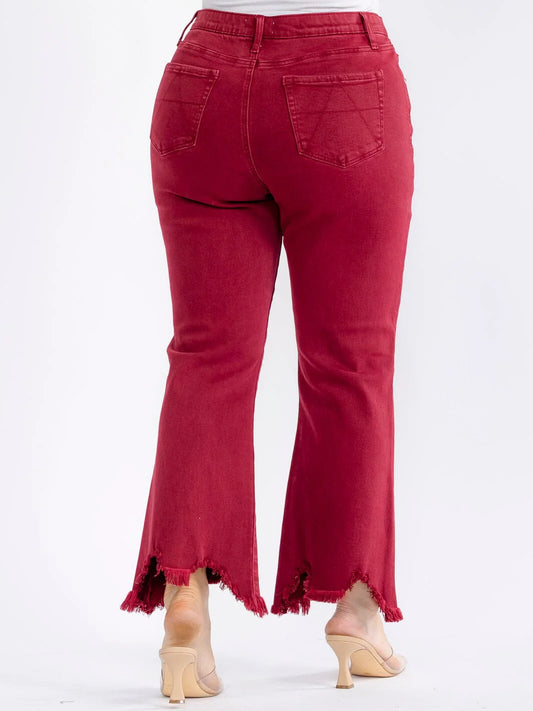 PLUS SIZE DENIM PANTS