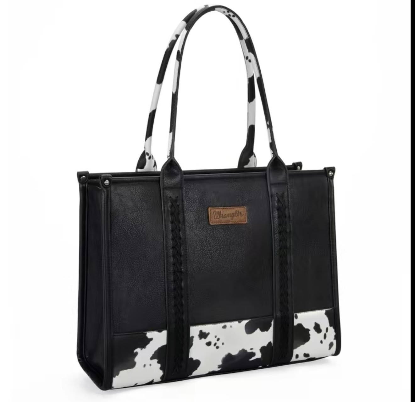 Conceal Carry Cow Print Wrangler Tote